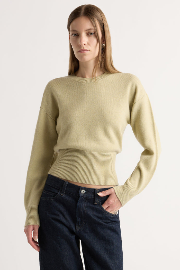 Marije | Marielle Wool-Cashmere Blouson Sweater in Size Small