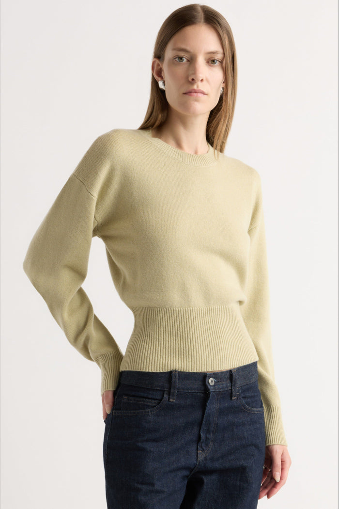 Marije | Marielle Wool-Cashmere Blouson Sweater in Size Small