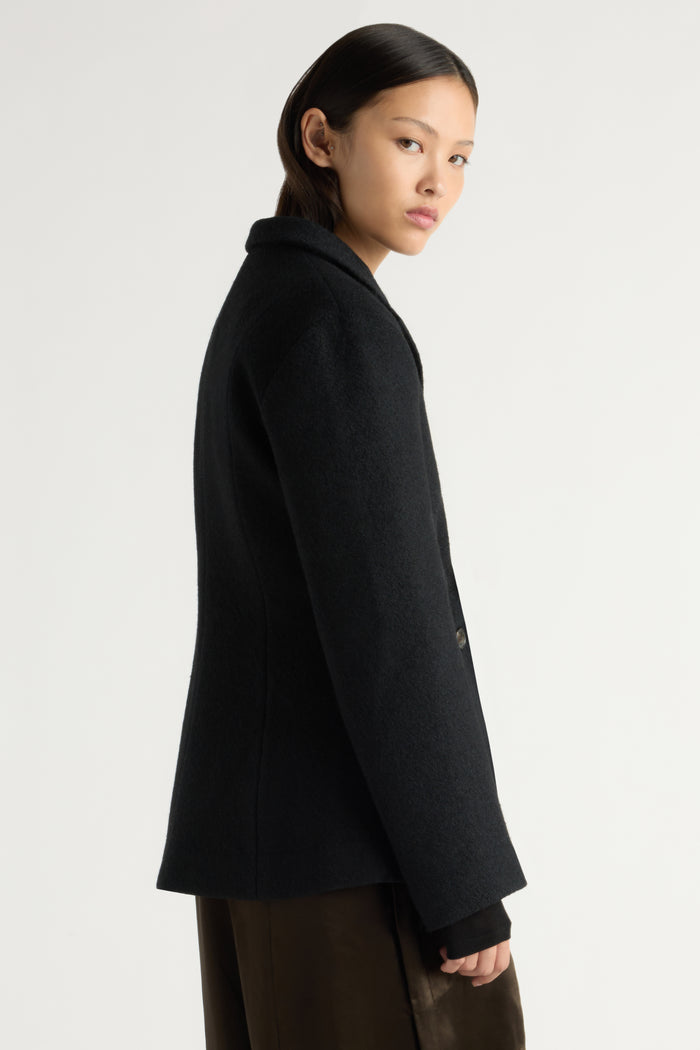 May-Li | Marina Wool-Blend Sculpted Blazer in Size Small