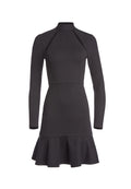 MARISELA MOCK NK CUTOUT DRESS - BLACK