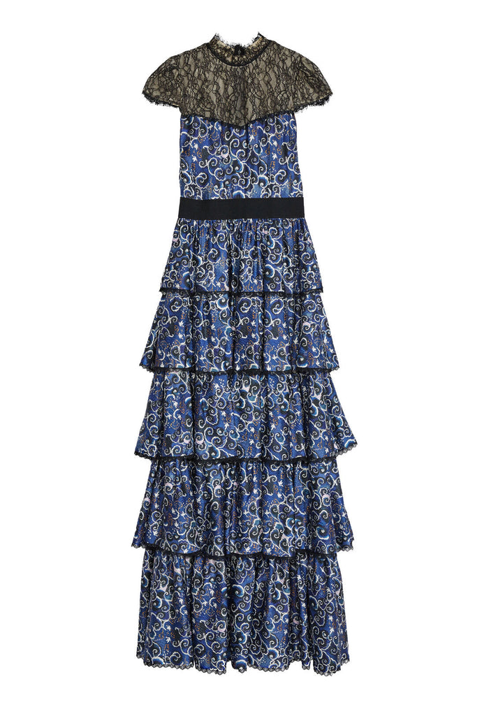 MCKEE TIERED MAXI DRESS - CLOUDY NIGHT