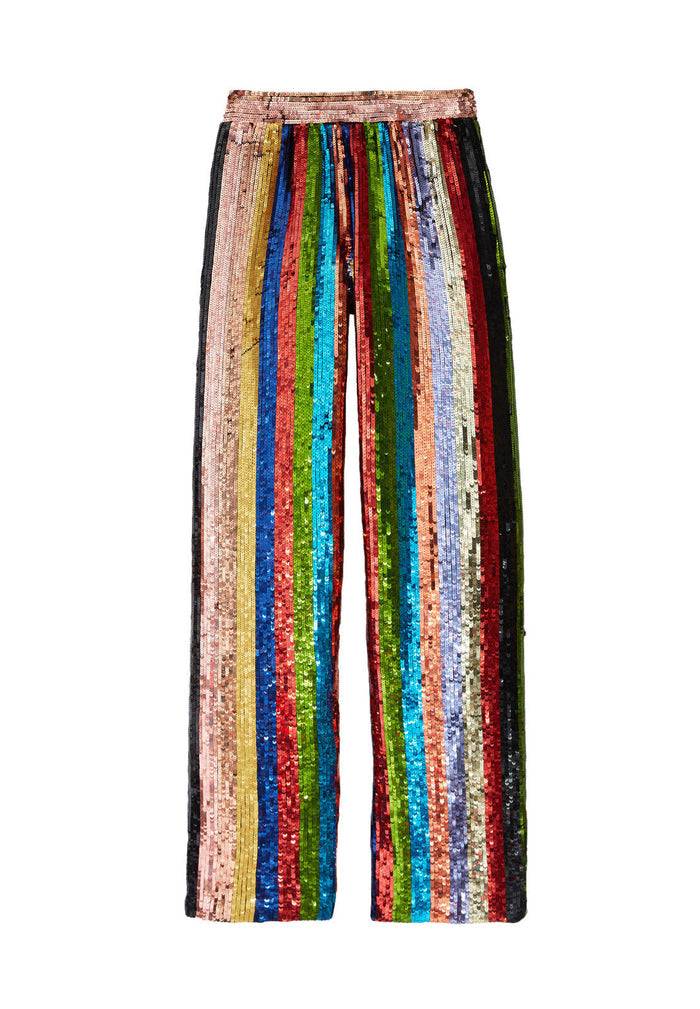 MEERA EMBELL PAJAMA PANT - MULTI