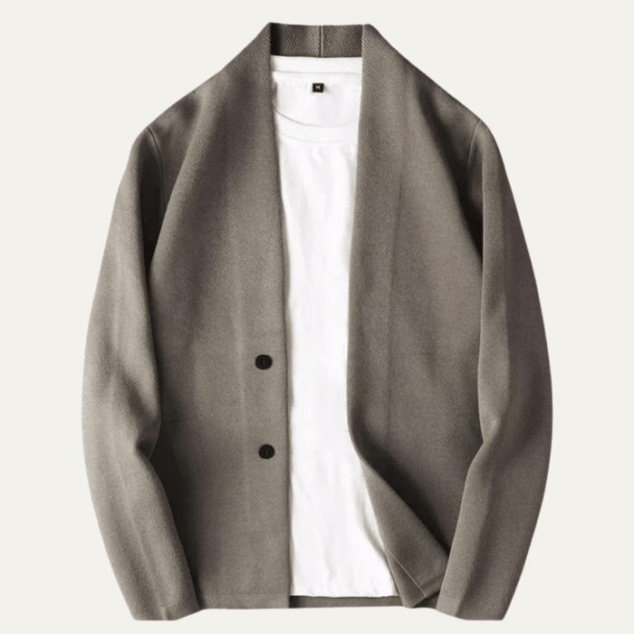 Men's Cardigan — Knit Button Front Tailored Fit Long Sleeve