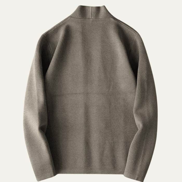 Men's Cardigan — Knit Button Front Tailored Fit Long Sleeve
