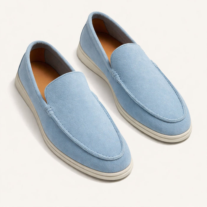 Men's Casual Slip-On Loafers — Rubber Sole Comfort