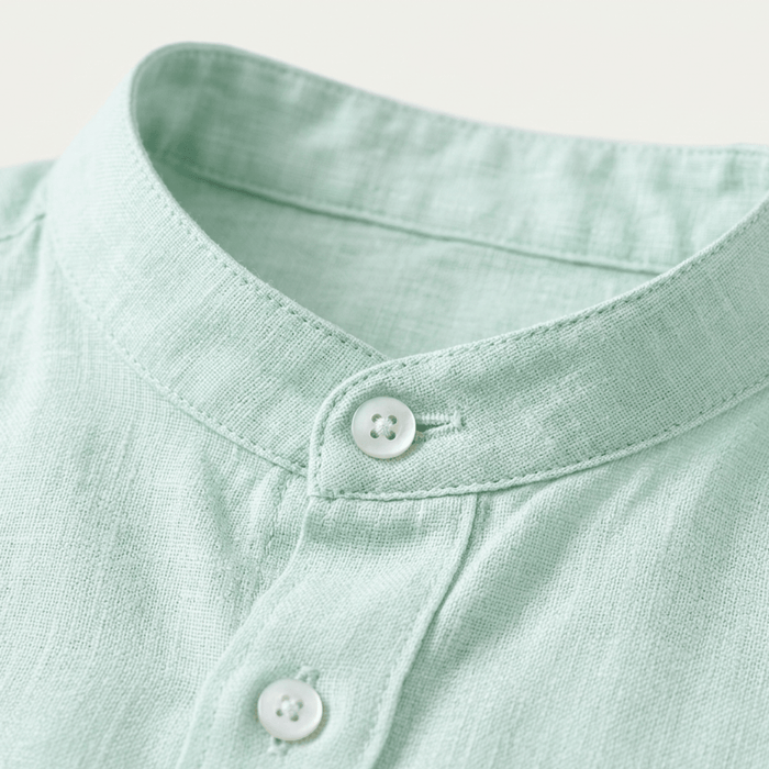 Men's Clothing Set — Loose Fit Long Sleeve Button Closure