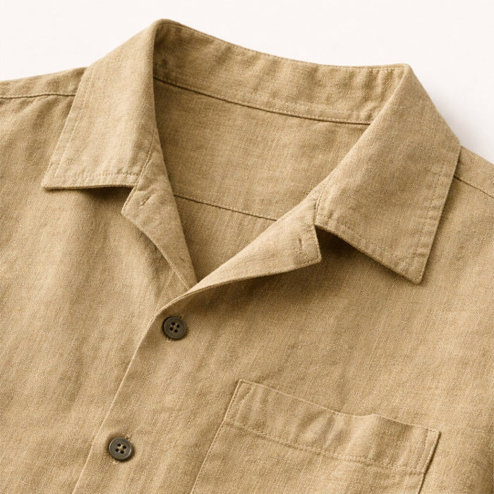 Men's Clothing Set — Relaxed Fit Textured Shirt & Trousers