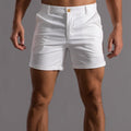 Men's Linen Shorts - Contoured Fit Tailored Shape Short Length