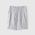 Men's Linen Shorts - Relaxed Fit Drawstring Waist Button Closure