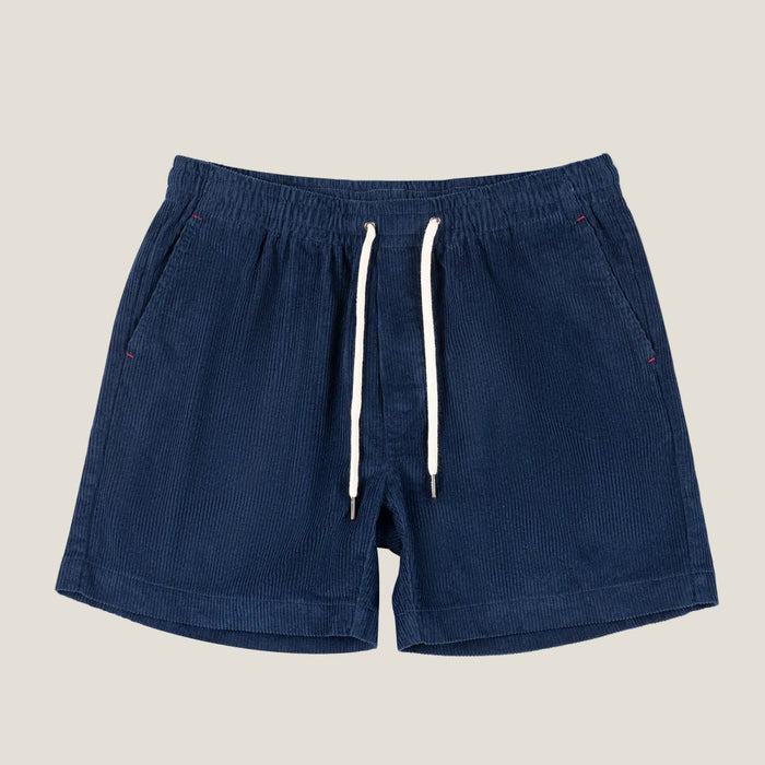 Men's Linen Shorts - Relaxed Fit Mid Length Elastic Waistband