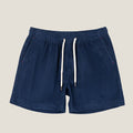 Men's Linen Shorts - Relaxed Fit Mid Length Elastic Waistband