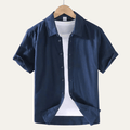 Men's Shirt — Short Sleeve Relaxed Fit Button-Down Collar