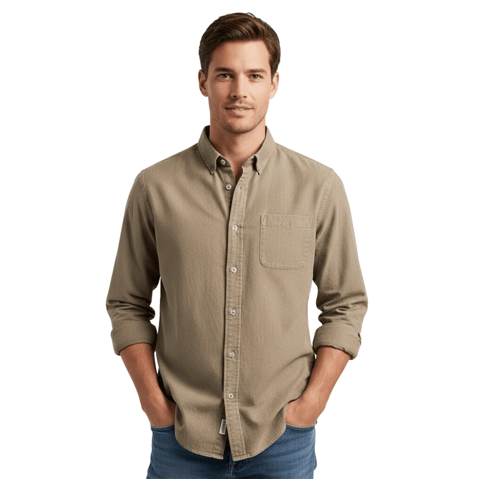 Men's Shirt — Straight Fit Standard Length Classic Cut