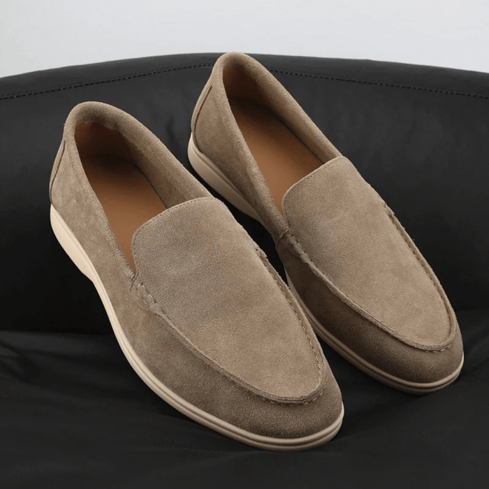 Men's Slip-On Loafers — Round Toe & Soft Sole
