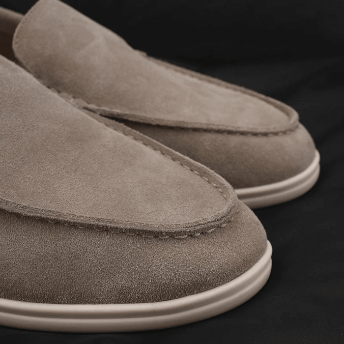 Men's Slip-On Loafers — Round Toe & Soft Sole