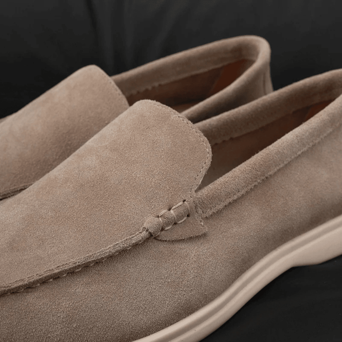 Men's Slip-On Loafers — Round Toe & Soft Sole