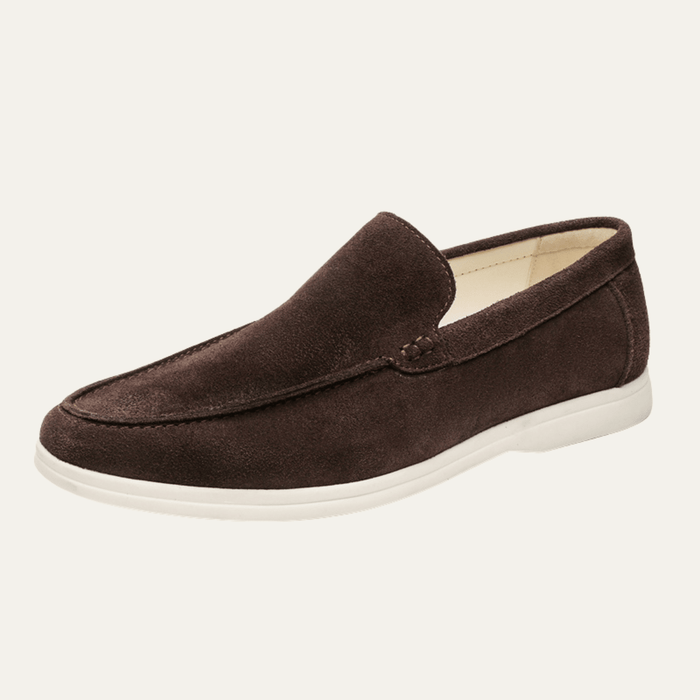 Men's Slip-On Loafers — Stitched Detail Smart-Casual