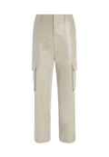 MERA WIDE LEG CARGO PANT - SILVER