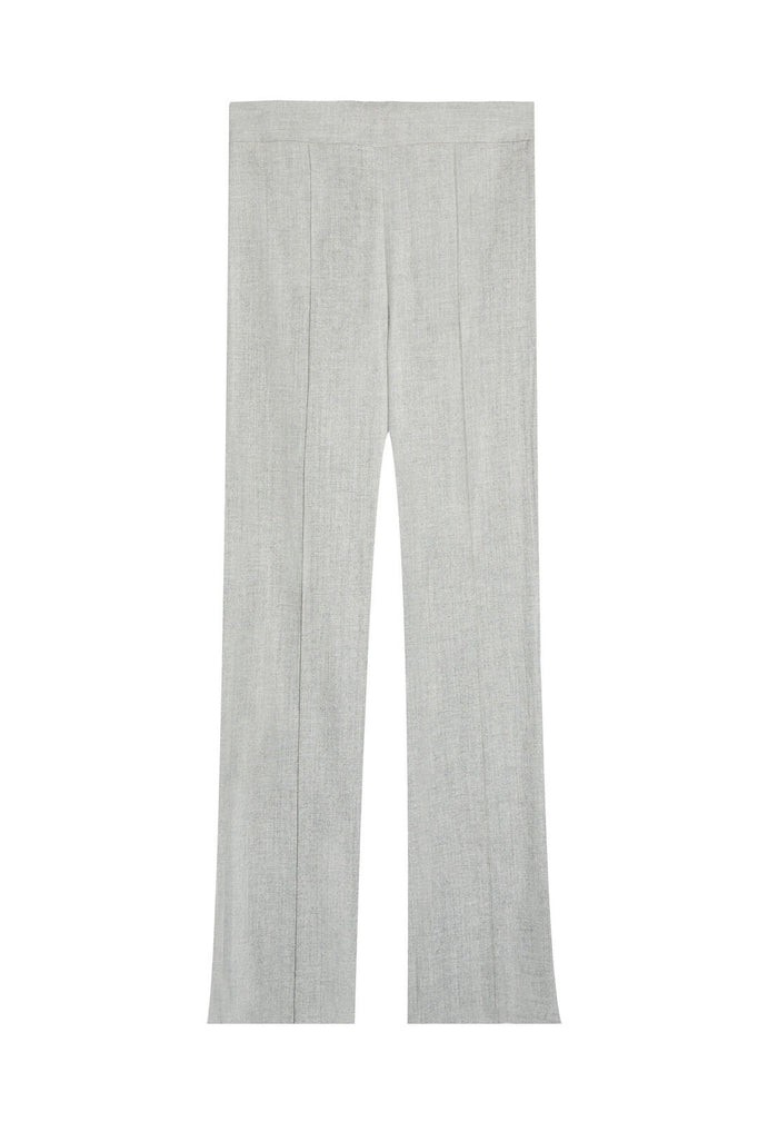 MICHIKO FRNT PINTUCK FLRD PNT - LIGHT HEATHER GREY