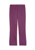 MICHIKO FRNT PNTCK FLARED PANT - NAVY MULTI