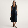 Isilda | Midori Organic Cotton U-Neck Dress in Size Extra Small