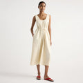 Isilda | Midori Organic Cotton U-Neck Dress in Size Extra Small