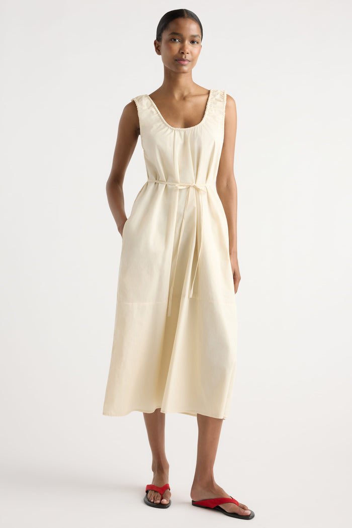 Isilda | Midori Organic Cotton U-Neck Dress in Size Extra Small