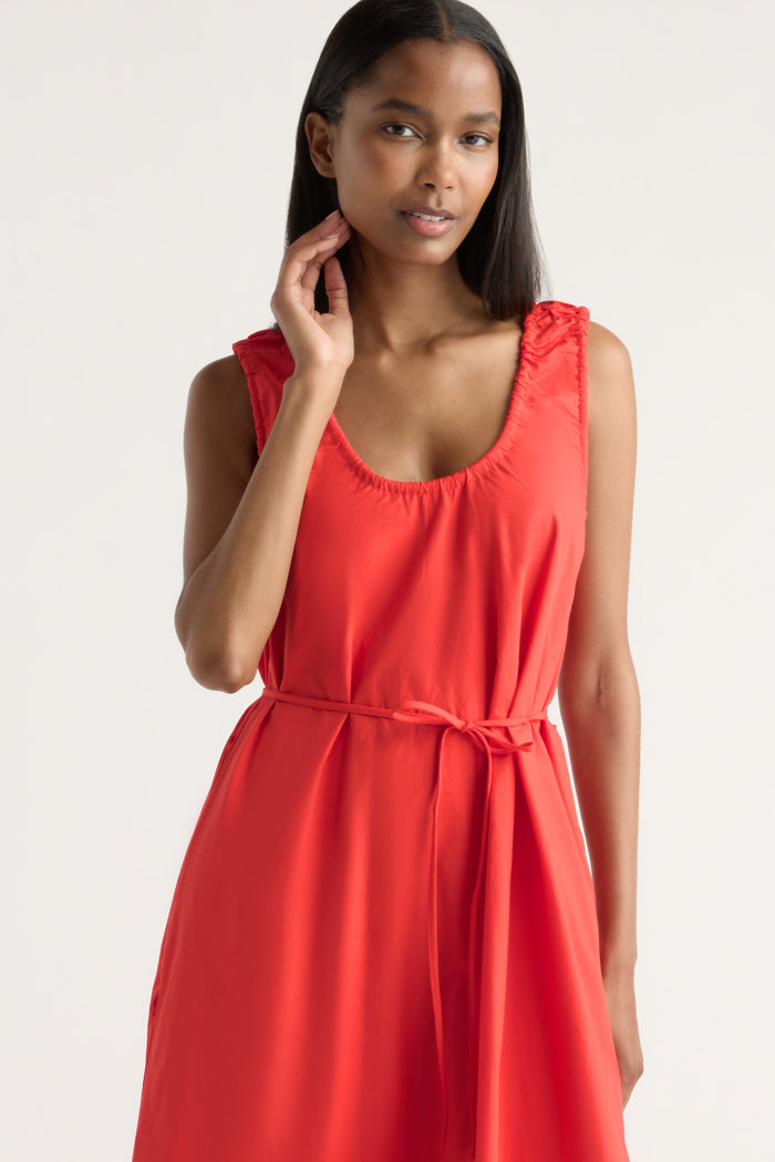 Isilda | Midori Organic Cotton U-Neck Dress in Size Extra Small