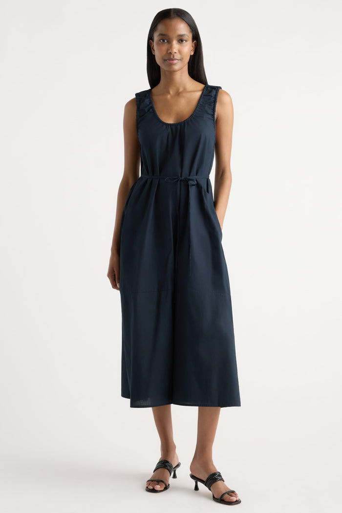 Isilda | Midori Organic Cotton U-Neck Dress in Size Extra Small