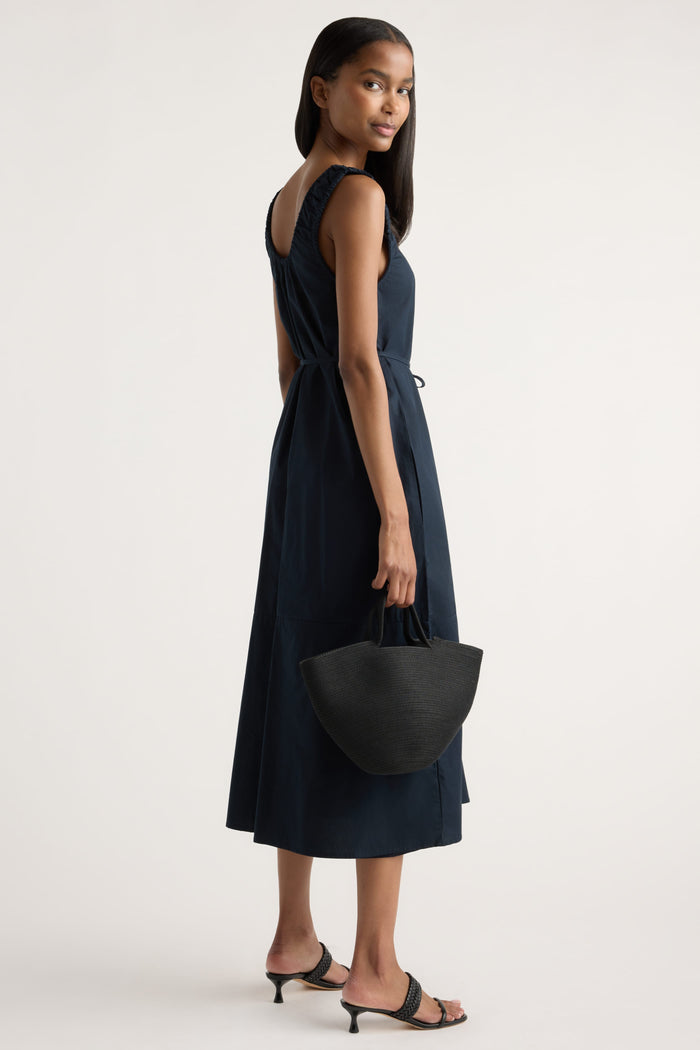 Isilda | Midori Organic Cotton U-Neck Dress in Size Extra Small