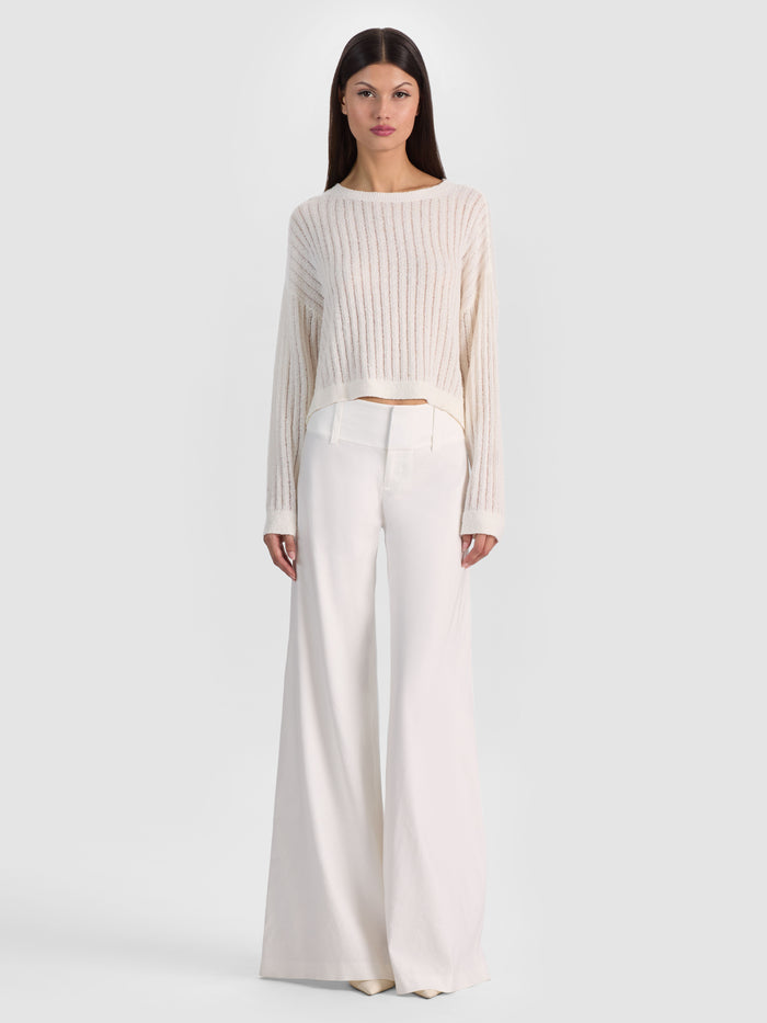 MITCHELL LIGHTWEIGHT PULLOVER - SOFT WHITE