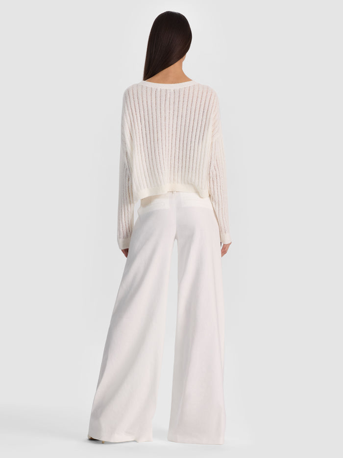 MITCHELL LIGHTWEIGHT PULLOVER - SOFT WHITE