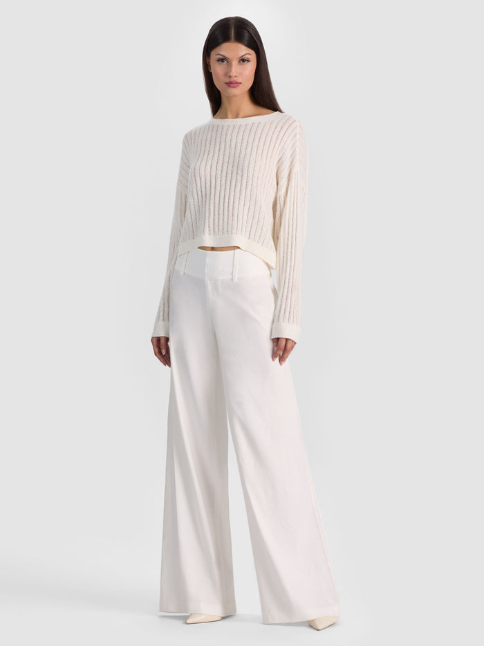 MITCHELL LIGHTWEIGHT PULLOVER - SOFT WHITE