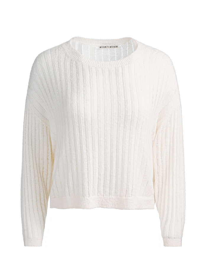 MITCHELL LIGHTWEIGHT PULLOVER - SOFT WHITE