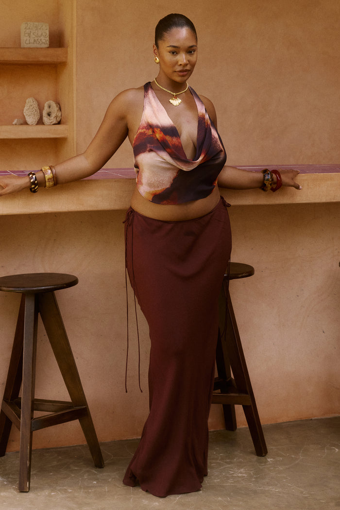 Nama Maxi Skirt in Makoa