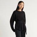 Nara Tie-Front Knit Sweater