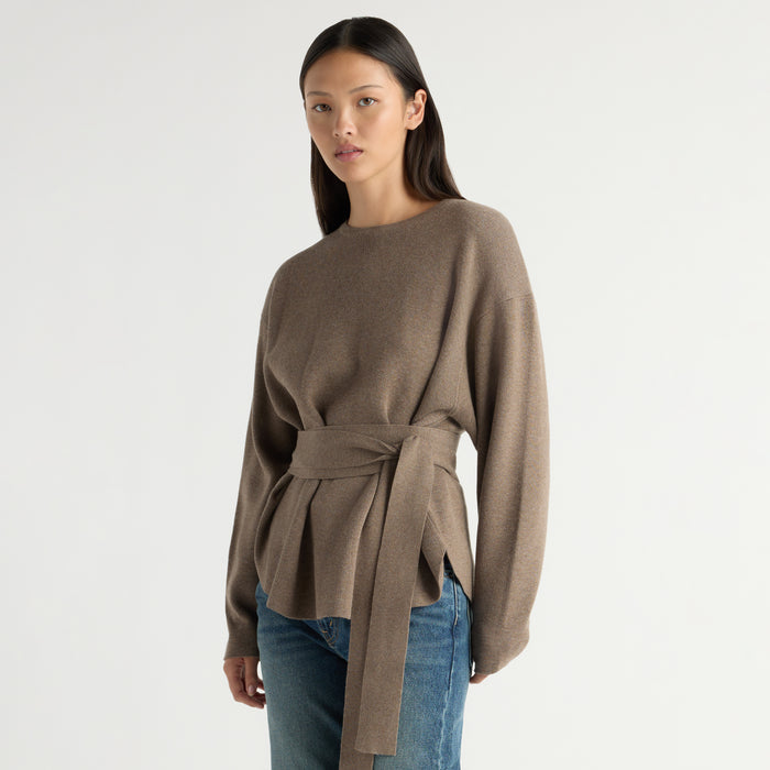 Nara Tie-Front Knit Sweater