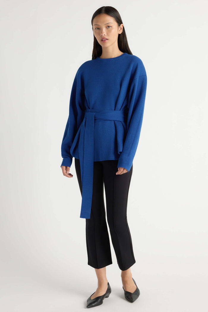 May-Li | Nara Tie-Front Knit Sweater in Size Small