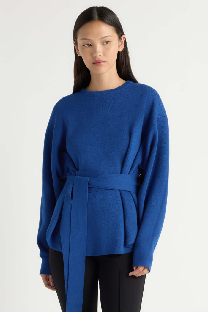 May-Li | Nara Tie-Front Knit Sweater in Size Small
