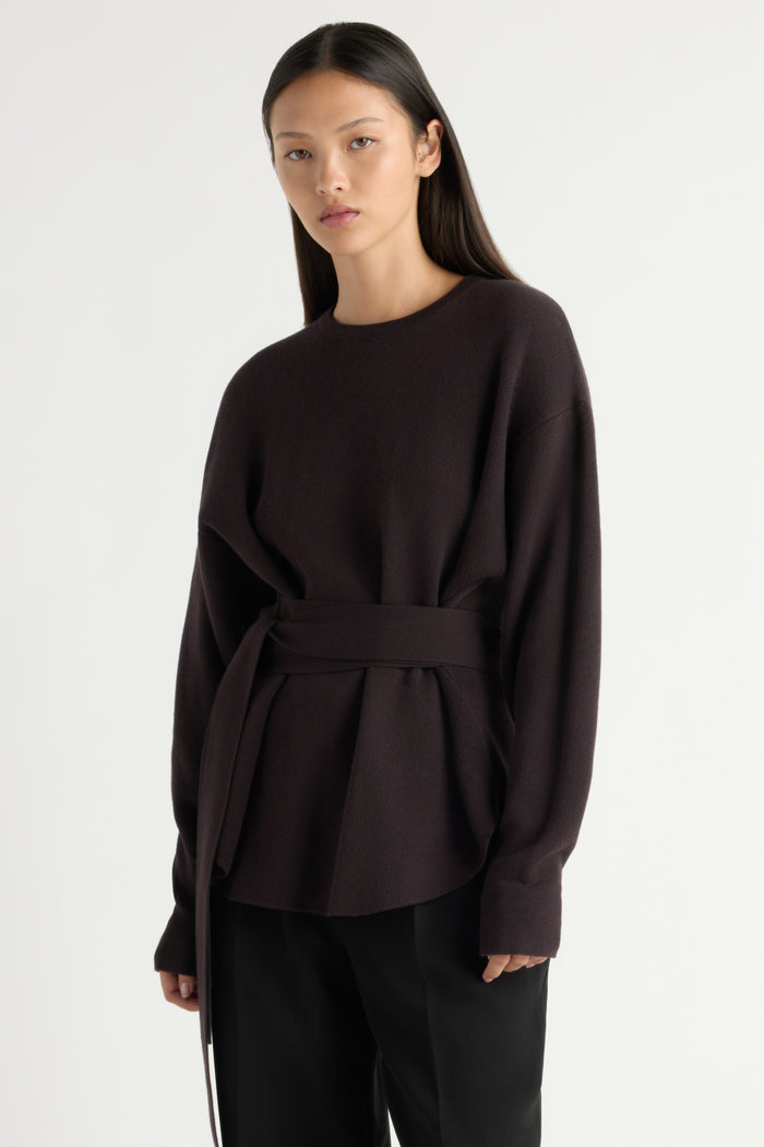 May-Li | Nara Tie-Front Knit Sweater in Size Small