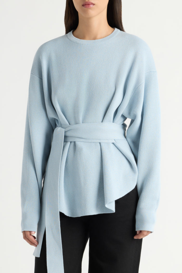 May-Li | Nara Tie-Front Knit Sweater in Size Small