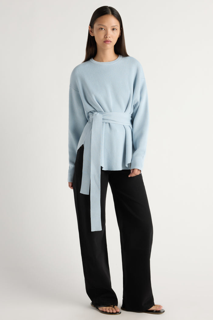 May-Li | Nara Tie-Front Knit Sweater in Size Small