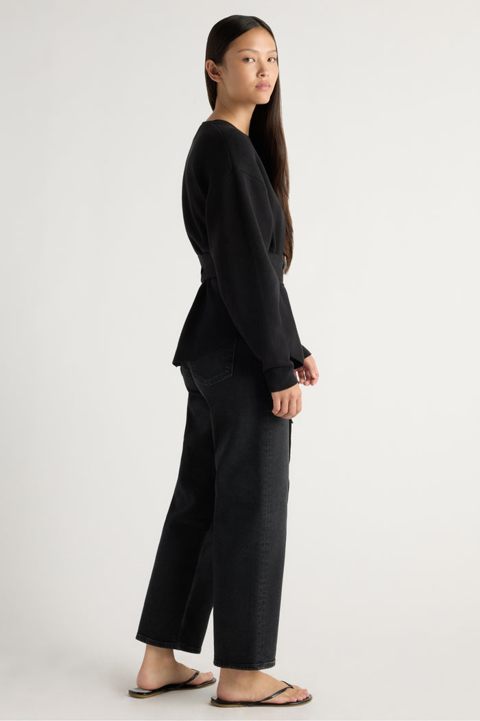May-Li | Nara Tie-Front Knit Sweater in Size Small