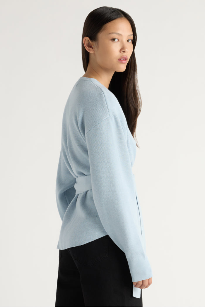 May-Li | Nara Tie-Front Knit Sweater in Size Small