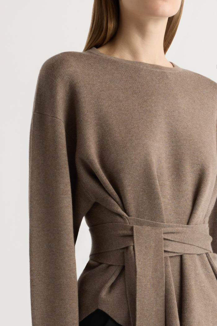 Marije | Nara Tie-Front Knit Sweater in Size Small