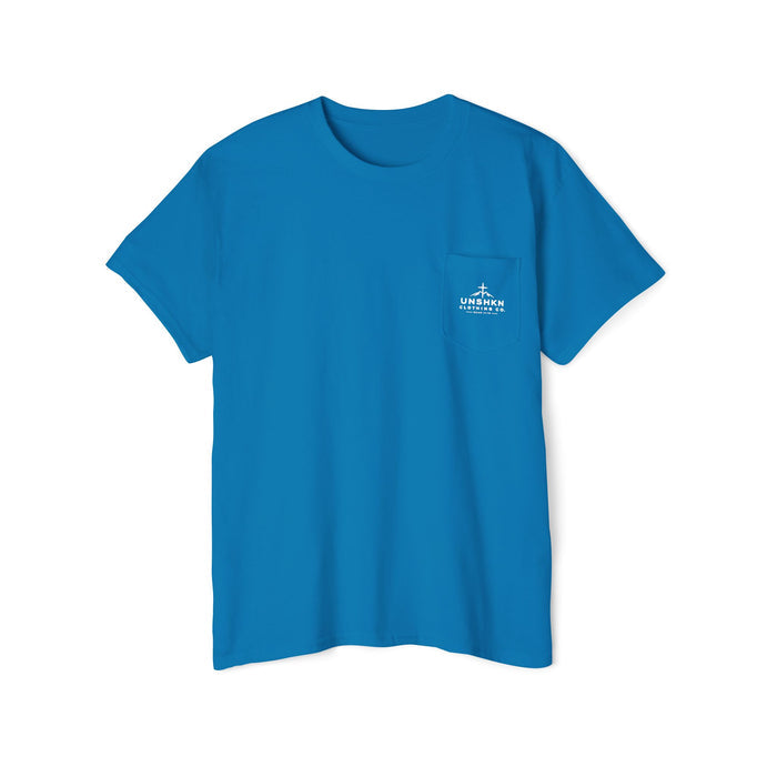Need Prayer? Tap My Shoulder Pocket Tee — Faith-Based Christian Graphic T-Shirt