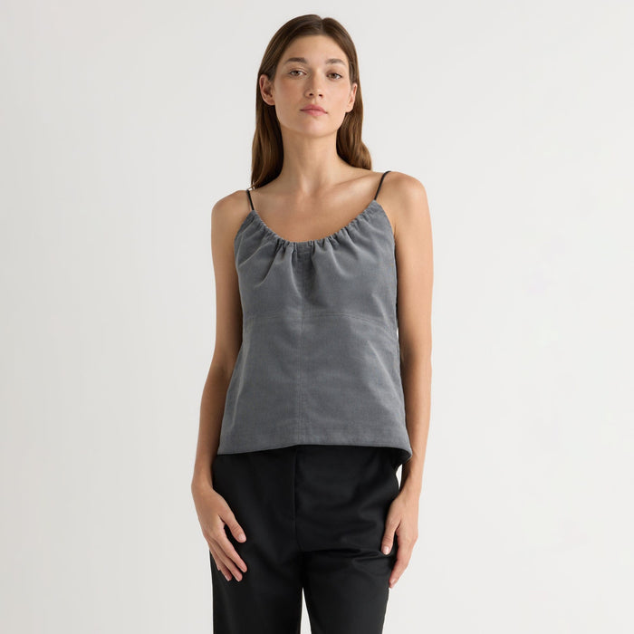 Nefferti Corduroy Ruched Cami