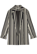 NETA NTCH CLLR BOYFRIEND BLZR - BLACK/WHITE
