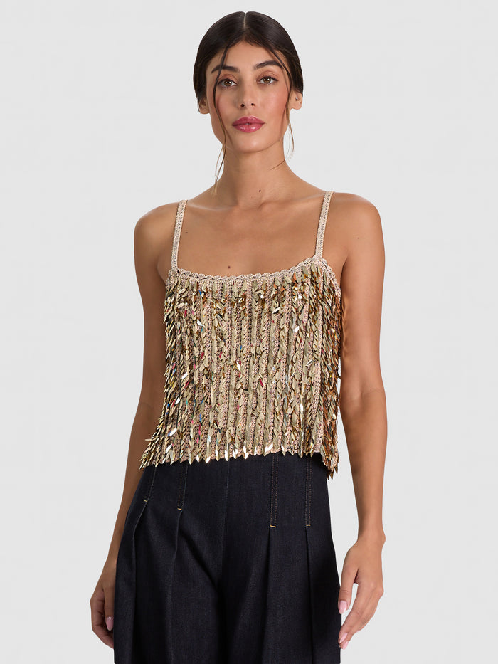 NICOLETTE ALLOVER SEQUIN TANK