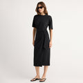 Renée | Noa Organic Cotton T-Shirt Wrap Dress in Size Small